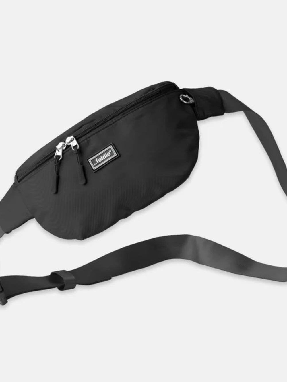 The Foldie Black Anti-Theft Crossbody Belt Bag / Fanny Pack